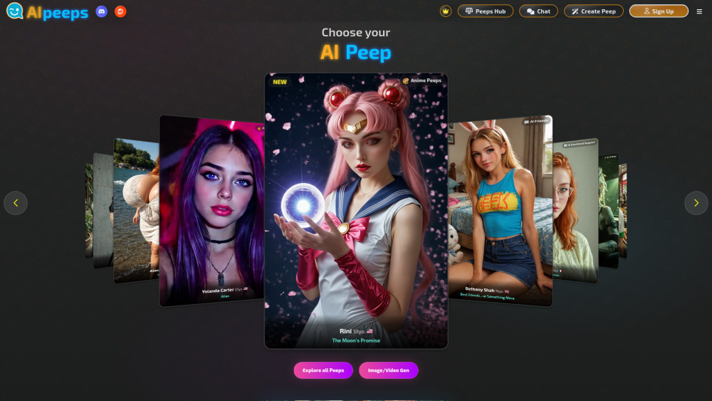 Ai Peeps website screenshot