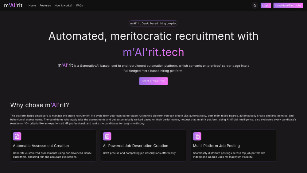 Mairit Tech website screenshot