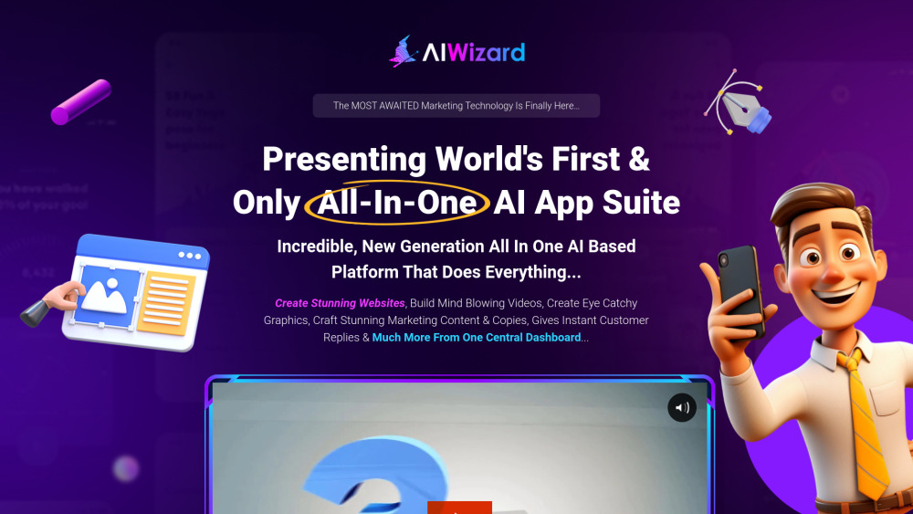 Ai Wizard website screenshot