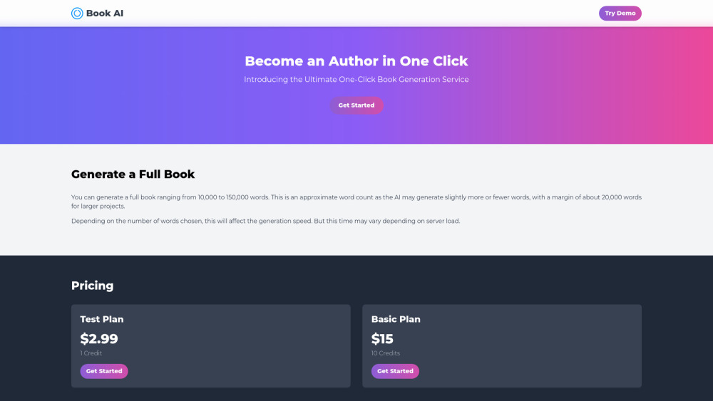 B website screenshot