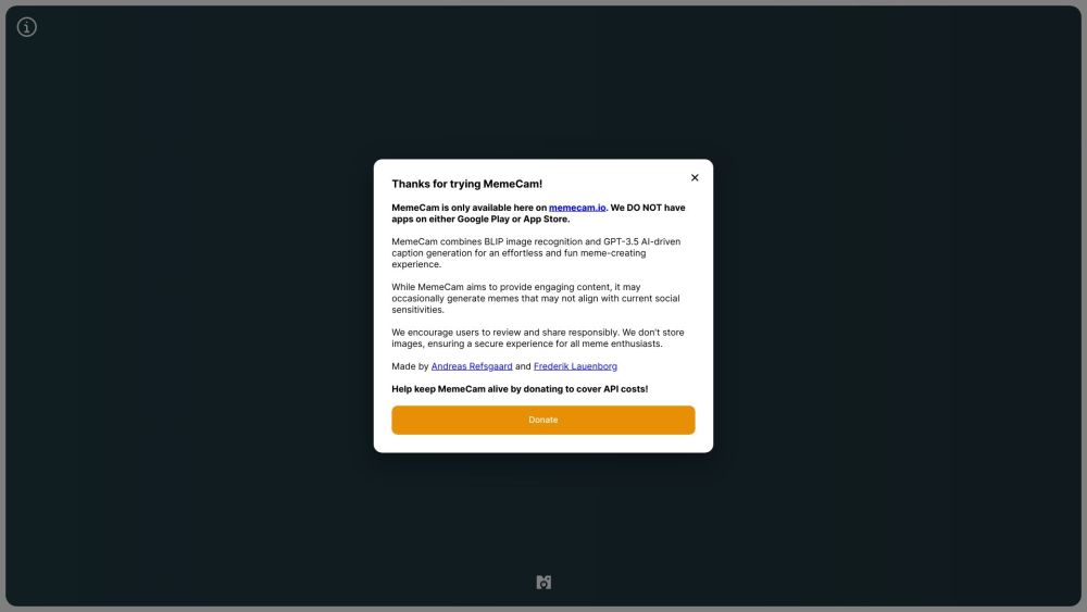 Memecam Dk website screenshot