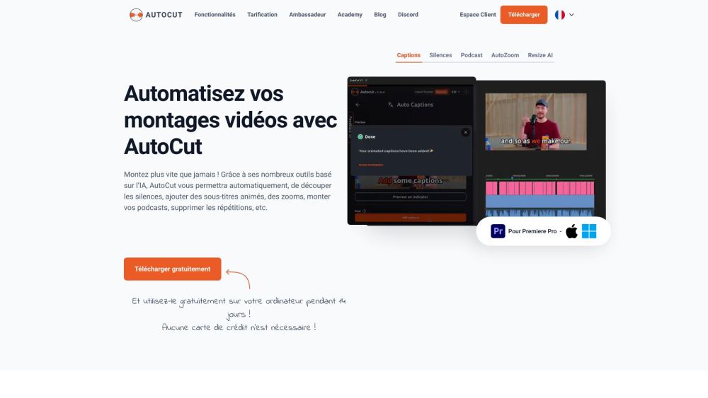 Autocut Fr website screenshot