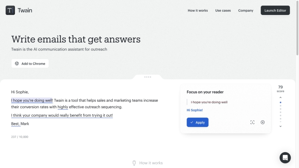 U website screenshot