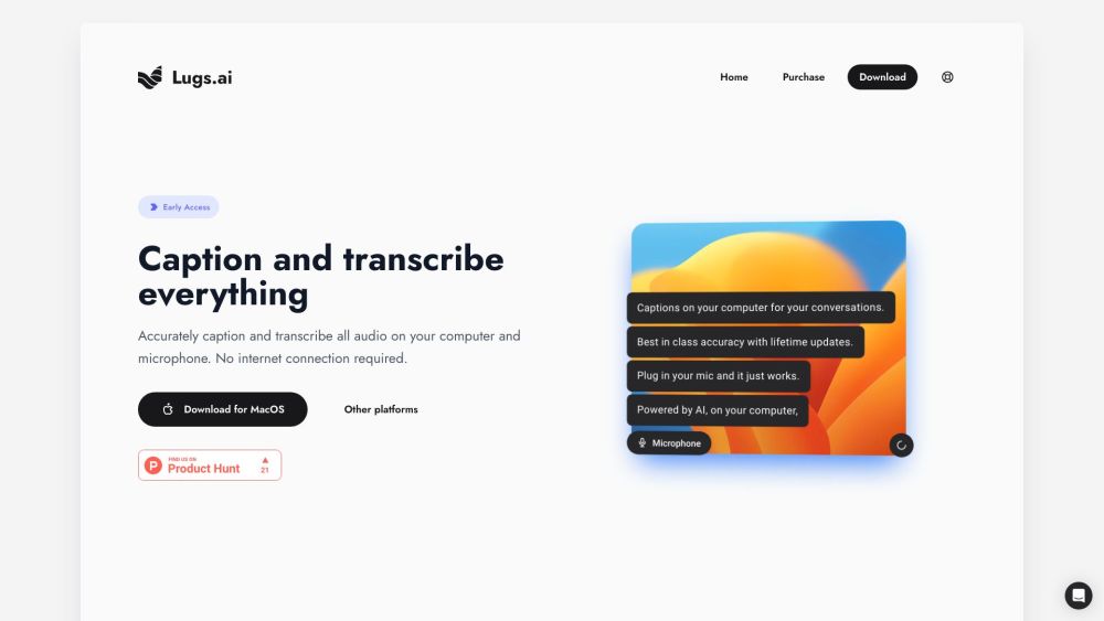 Lugs Ai website screenshot