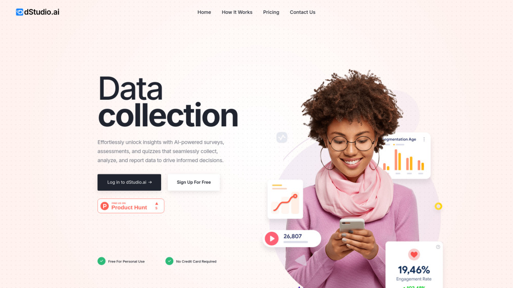 D website screenshot