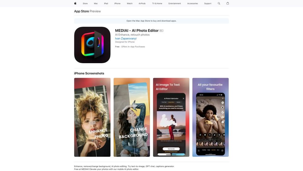 MEDIAI website screenshot
