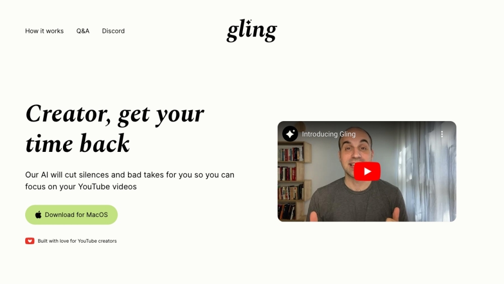 G website screenshot