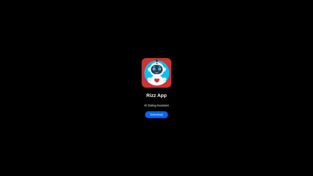 Rizz App website screenshot