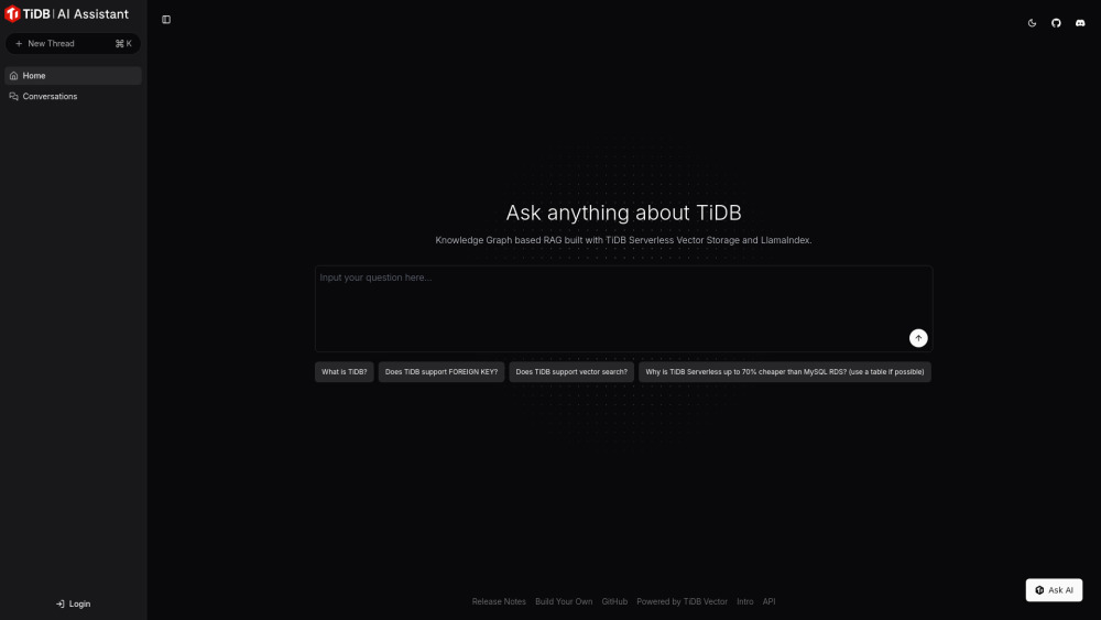 A website screenshot