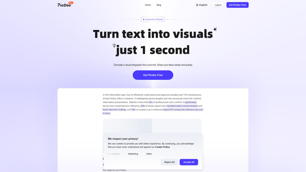 P website screenshot