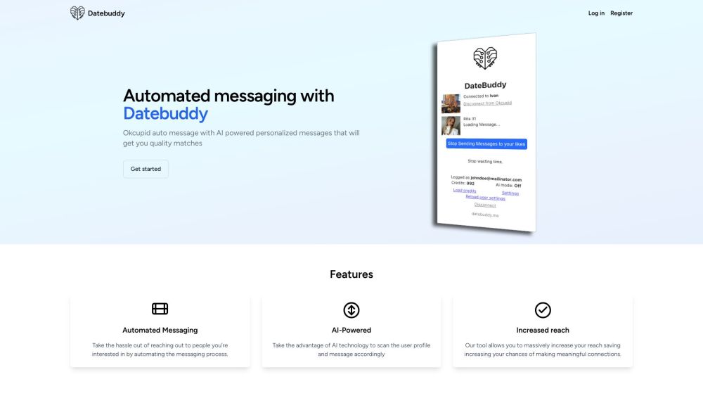 D website screenshot