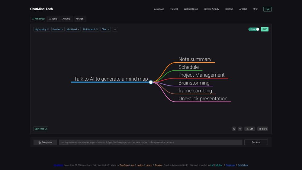 C website screenshot