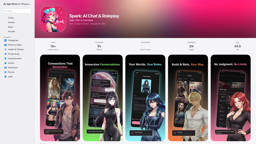 S website screenshot