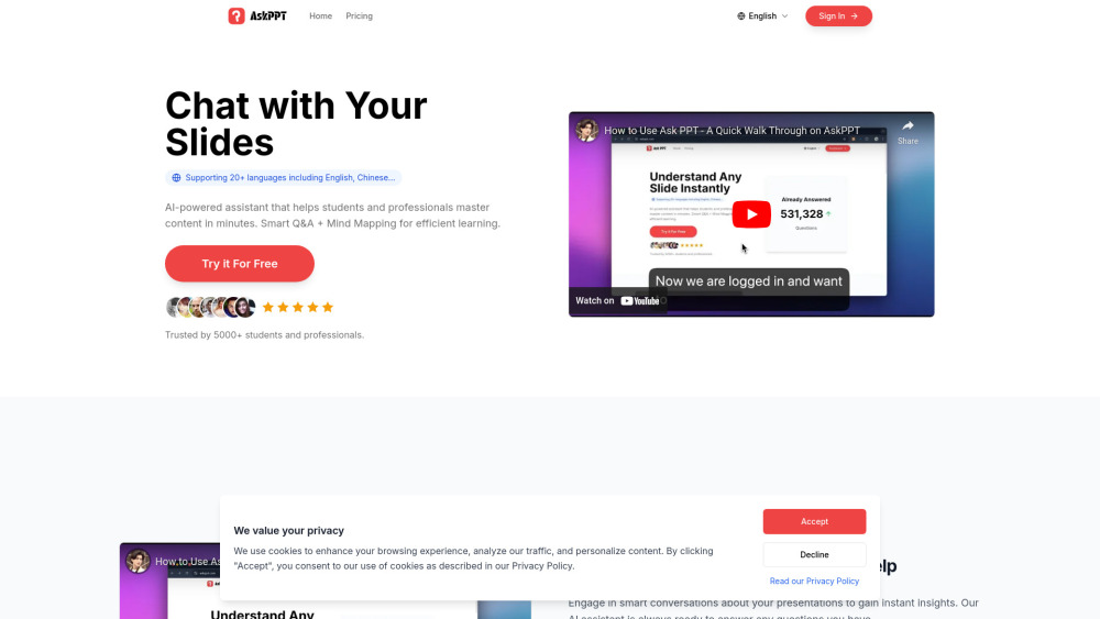 Askppt website screenshot