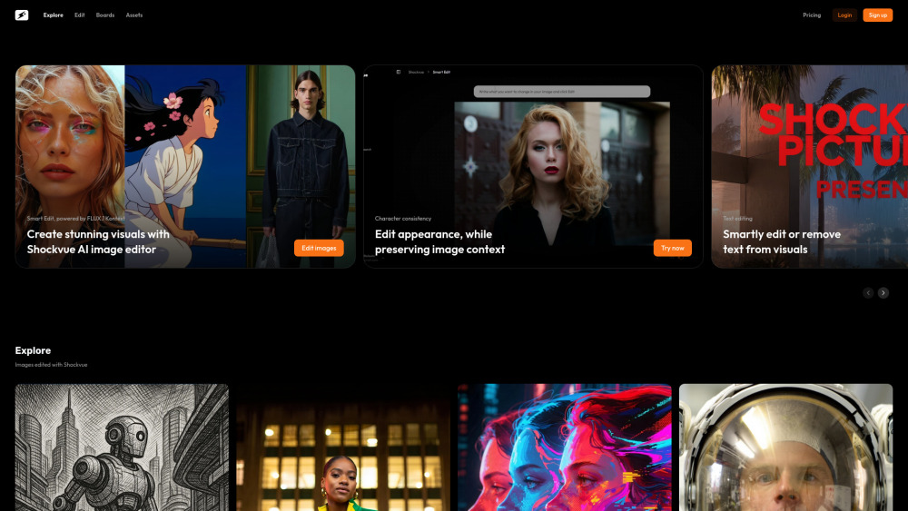 Shockvue website screenshot