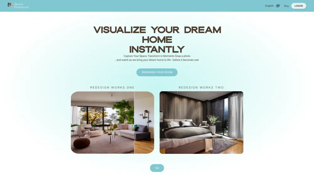 Quick Home Dreamviz website screenshot