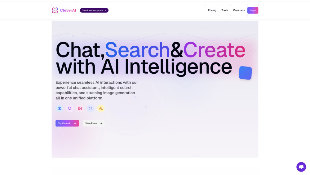 Cleverai website screenshot