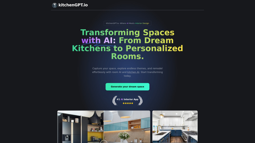 Kitchengpt Io website screenshot