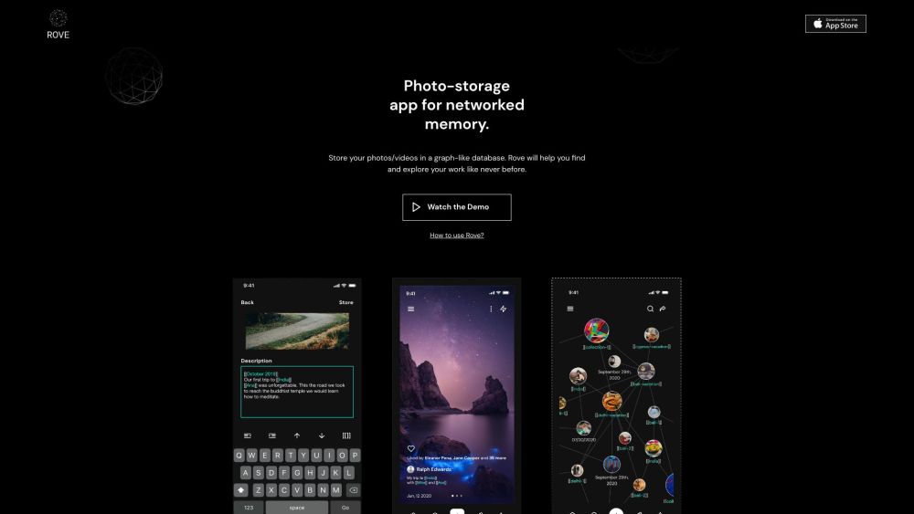 Rove website screenshot