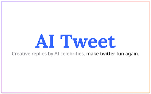 Ai Tweet website screenshot