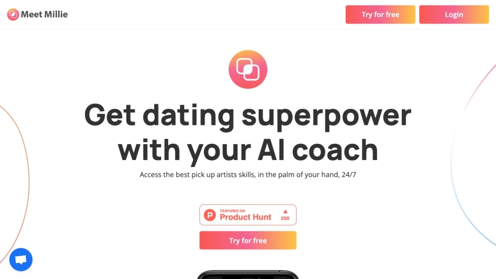 M website screenshot