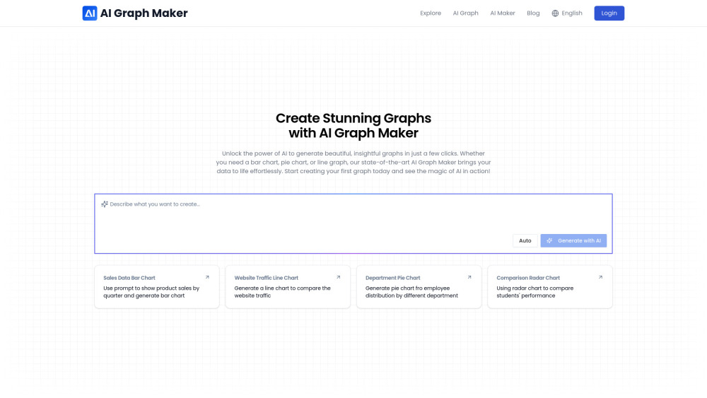 Ai Graph Maker website screenshot