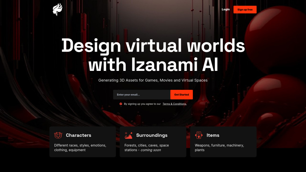 I website screenshot