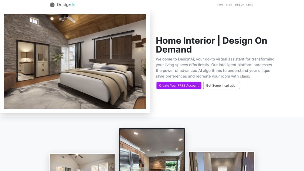 D website screenshot