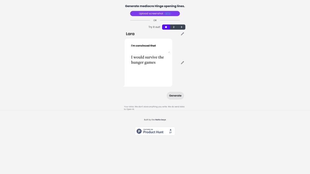 Hingegpt website screenshot