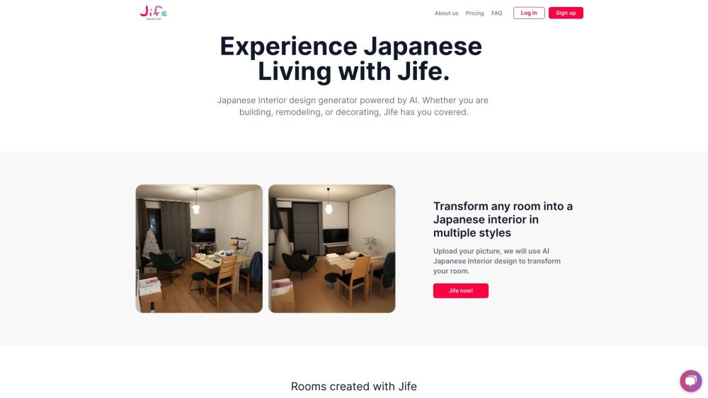 Jife website screenshot