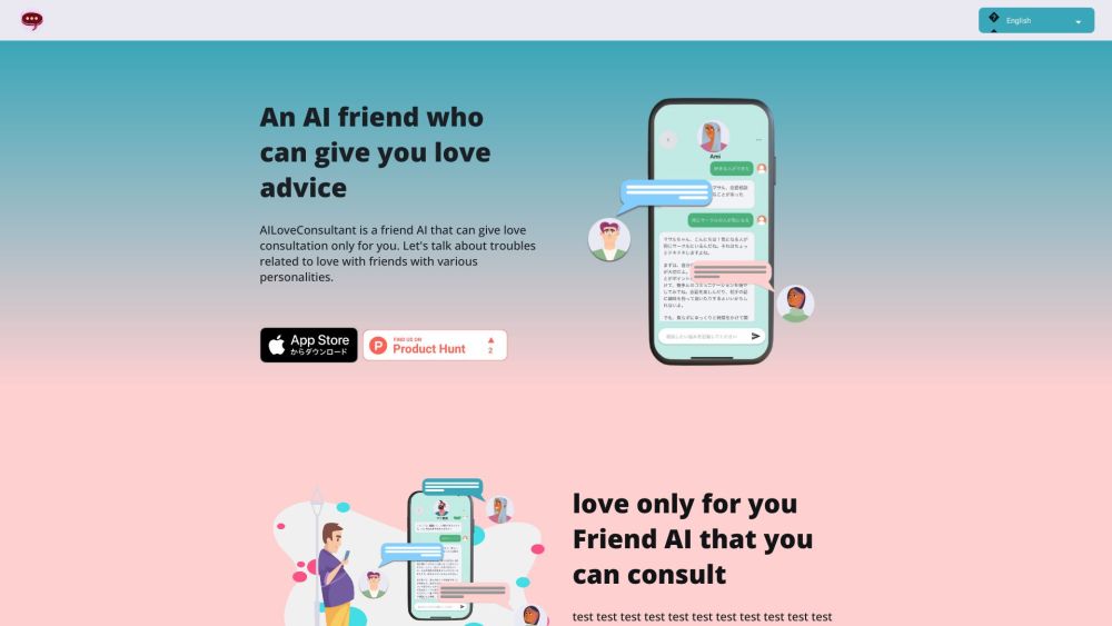 A website screenshot