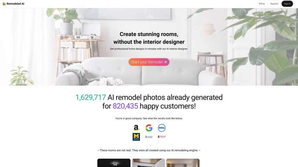 Remodeled Ai website screenshot
