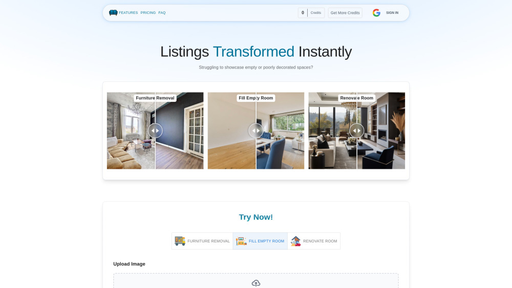 Virtualstagingai website screenshot