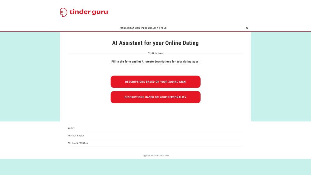 T website screenshot