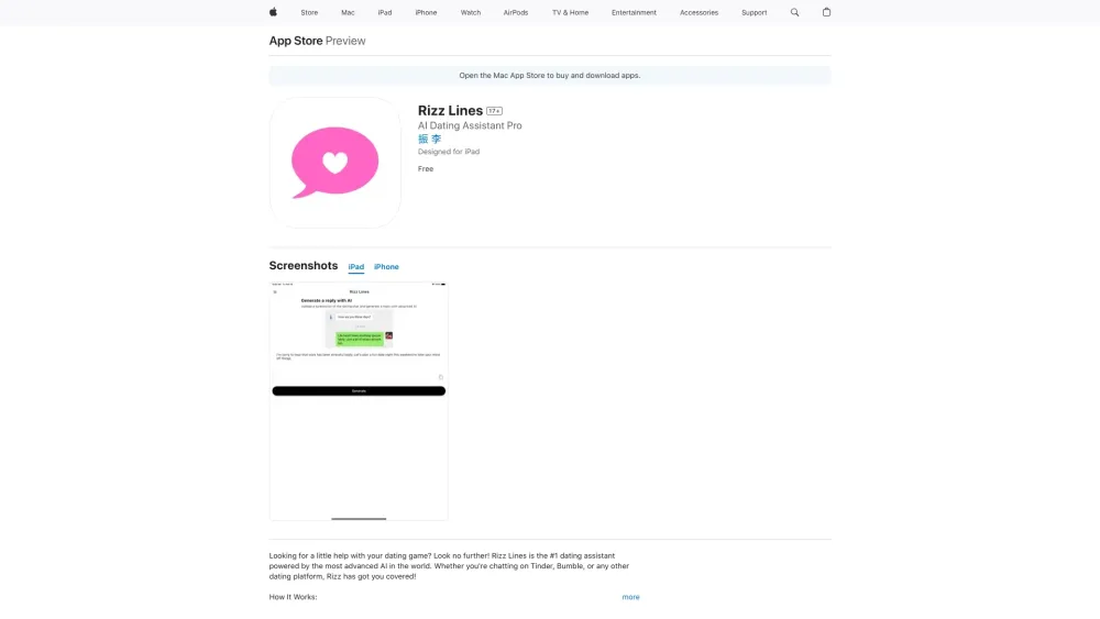 R website screenshot