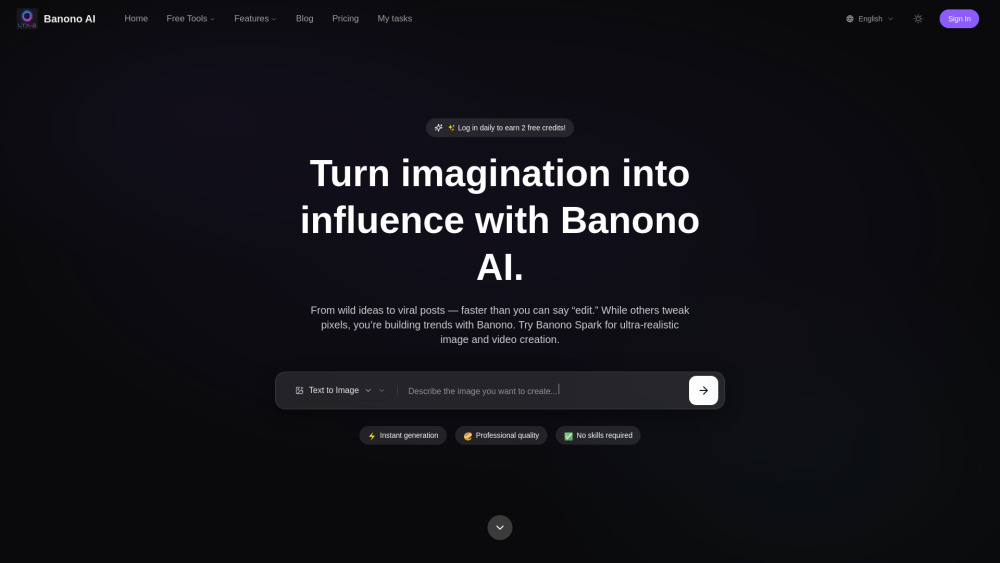 Banono Ai website screenshot