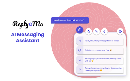 Reply4Me Ai Messaging Assistant website screenshot