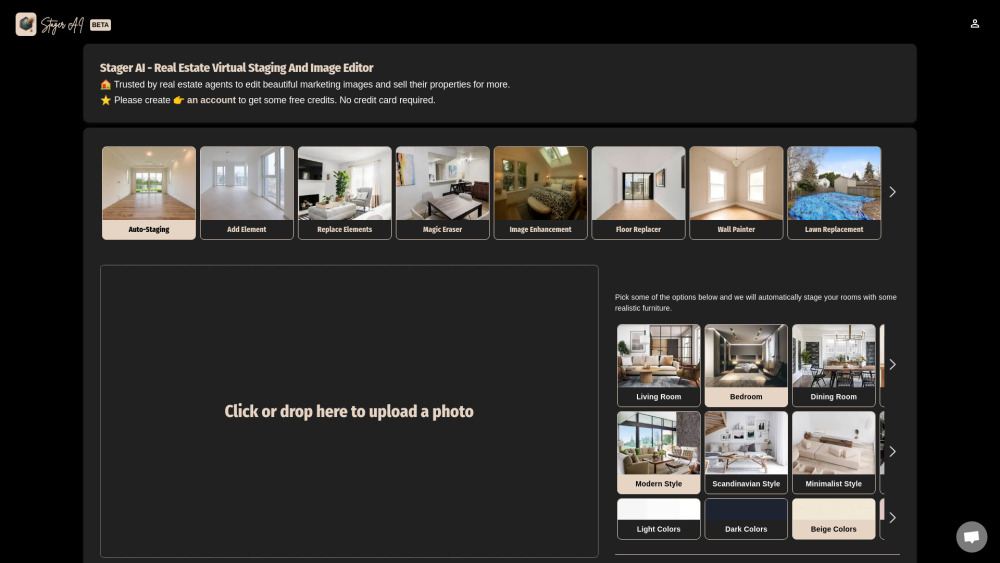 Stager Ai website screenshot
