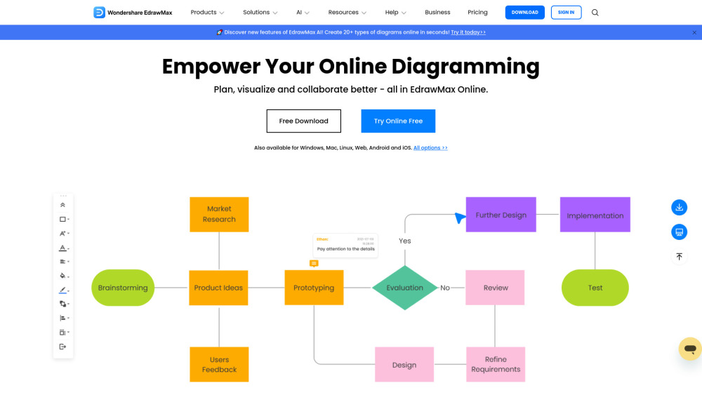 Edrawmax Com website screenshot
