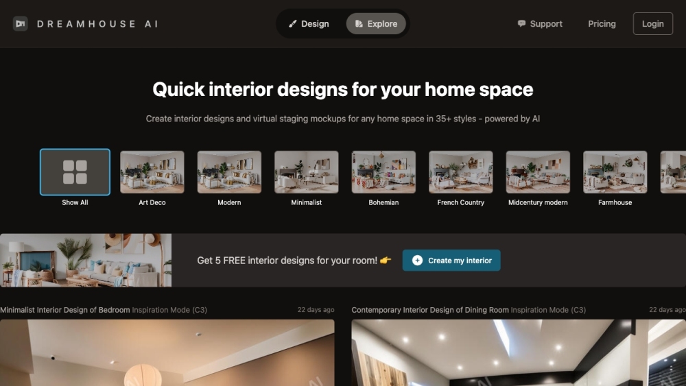 Dreamhouse Ai website screenshot