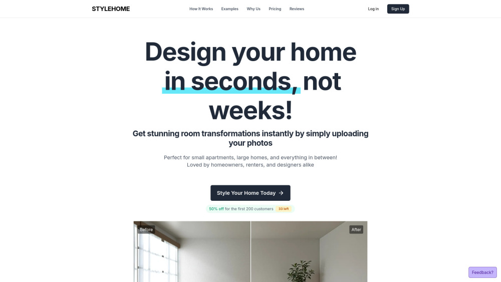 Style Home website screenshot