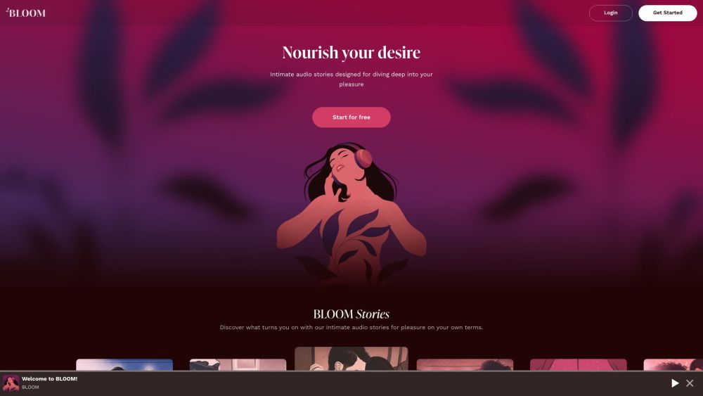 Bloomstories Com website screenshot