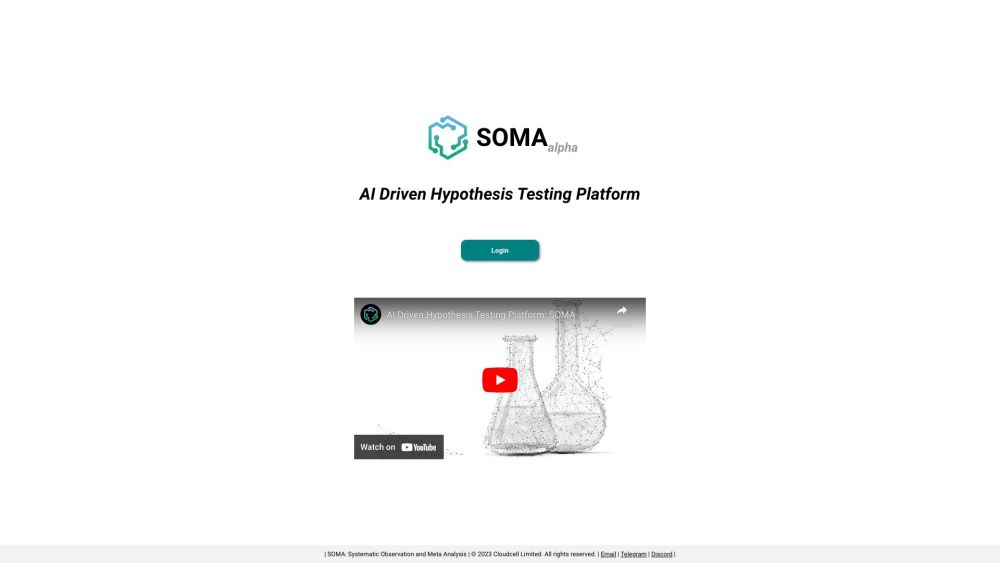 Soma website screenshot
