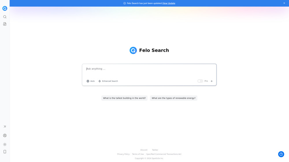 Felo website screenshot