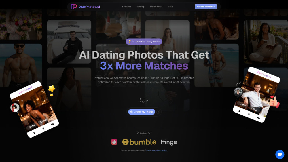Datephotosai website screenshot