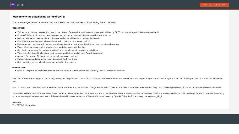 Gpt6 website screenshot