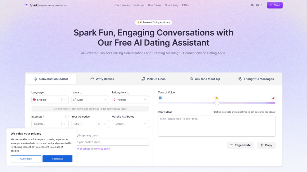 Withspark Ai website screenshot