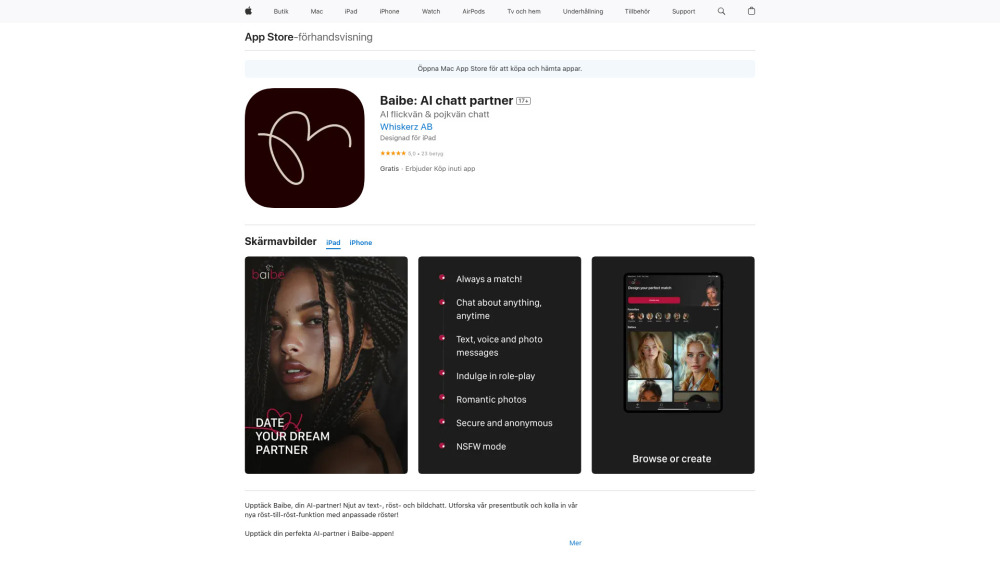 Baibe website screenshot