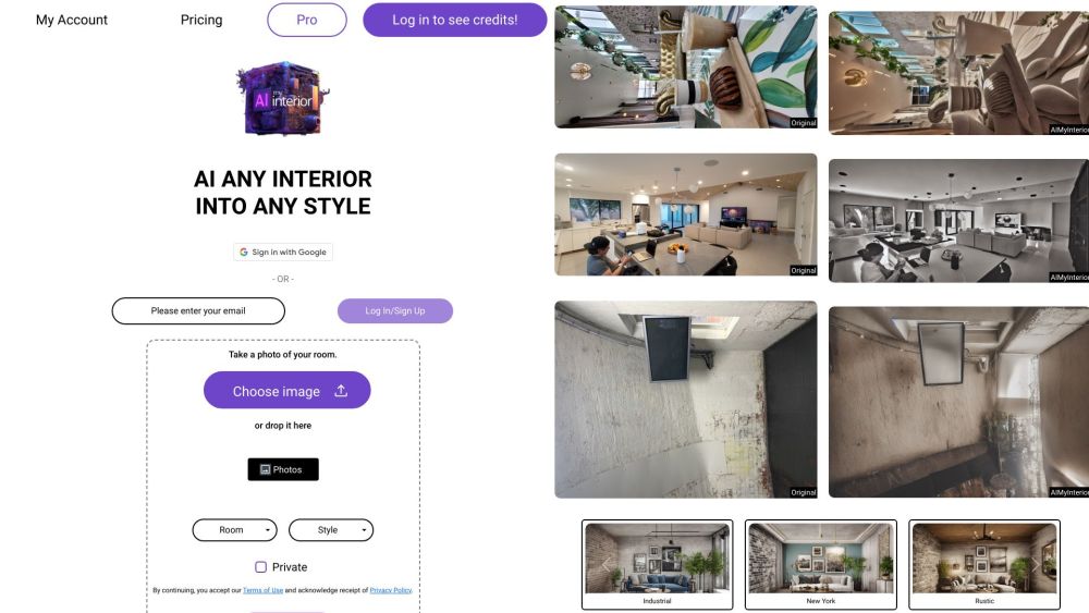 Aimyinterior website screenshot