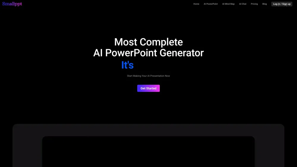 Smallppt website screenshot